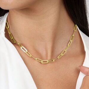 BRAND NEW 14k Gold plated Link Chain Necklace - Elegant Women's Jewelry